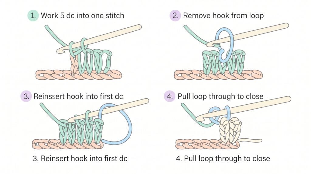 popcorn stitch crochet