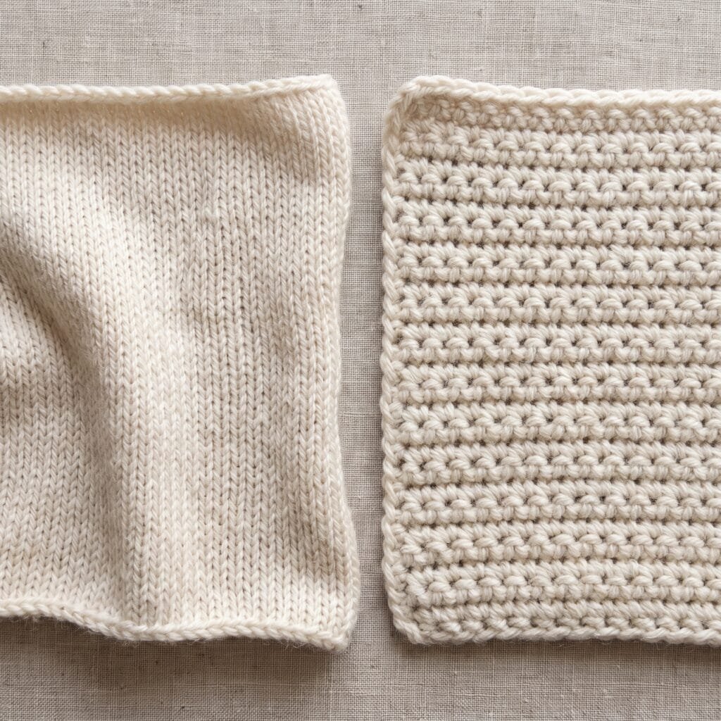 Knit vs crochet for beginners