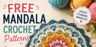 Simple Free mandala crochet patterns for beginners step by step Free mandala crochet patterns